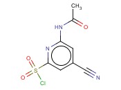 6-(ACETYLAMINO)-4-<span class='lighter'>CYANOPYRIDINE</span>-2-SULFONYL CHLORIDE