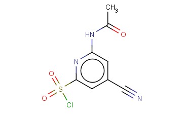 6-(ACETYLAMINO)-4-<span class='lighter'>CYANOPYRIDINE</span>-2-SULFONYL CHLORIDE