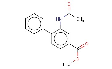 <span class='lighter'>4-BIPHENYLCARBOXYLIC</span> ACID, 2-ACETAMIDO-, METHYL ESTER