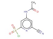 4-(ACETYLAMINO)-6-<span class='lighter'>CYANOPYRIDINE</span>-2-SULFONYL CHLORIDE