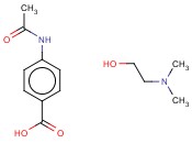 2-二甲<span class='lighter'>氨基</span>乙醇-4-乙酰<span class='lighter'>氨基苯甲酸</span>盐