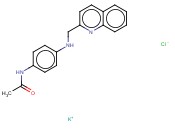 2-(4-ACETAMIDOPHENYLAMINOMETHYL)-QUINOLINE POTASSIUM CHLORIDE SALT