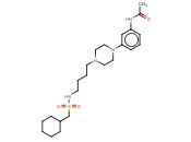 N-[3-[4-[4-[(环己基甲基磺酰基)<span class='lighter'>氨基</span>]丁基]哌嗪-1-基]苯基]<span class='lighter'>乙酰</span>胺