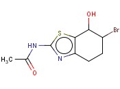 7(4H)-BENZOTHIAZOLOL, 2-ACETYLAMINO-6-BROMO-5,6-DIHYDRO-