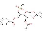 3-O-乙酰<span class='lighter'>基</span>-6-O-苯<span class='lighter'>甲</span><span class='lighter'>酰</span>-5-O-(<span class='lighter'>甲</span><span class='lighter'>磺</span><span class='lighter'>酰</span>)-1,2-O-异亚丙基-α-D-呋喃葡萄糖