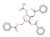 1-acetyl-23,5-tri-O-<span class='lighter'>benzoyl</span>-Beta-L-ribose