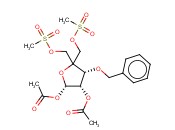 (2S,3S,4R)-4-(BENZYLOXY)-5,5-BIS((METHYLSULFONYLOXY)METHYL)TETRAHYDROFURAN-2,3-DIYL DIACETATE