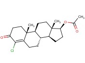 4-CHLOROANDROST-4-ENE-17BETA-OL-3-ONE <span class='lighter'>ACETATE</span>