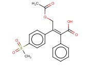 (Z)-4-Acetoxy-3-(4-(methylsulfonyl) phenyl)-2-phenylbut-2-enoic acid