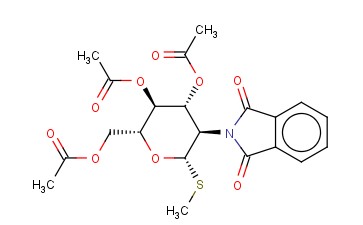 甲基-3,4,6-三-O-乙酰<span class='lighter'>基</span>-2-脱氧-2-<span class='lighter'>苯</span>二<span class='lighter'>甲</span><span class='lighter'>酰</span>亚<span class='lighter'>氨基</span>-1-硫代-β-D-吡喃葡萄糖苷