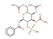 BENZOIC ACID 4,5-DI-<span class='lighter'>ACO</span>-6-ACETOXYMETHYL-3-METHANESULFONYLOXY-4H-PYRAN-2-YL ESTER