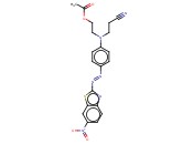 2-[(2-氰乙基)[4-[(6-硝基<span class='lighter'>苯</span><span class='lighter'>并</span><span class='lighter'>噻唑</span>-2-基)偶氮]苯基]氨基]乙基<span class='lighter'>乙酸</span>酯