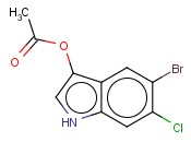 5-<span class='lighter'>溴</span>-6-氯-3-吲哚<span class='lighter'>乙</span><span class='lighter'>酯</span>