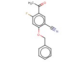 5-ACETYL-2-(BENZYLOXY)-<span class='lighter'>4-FLUOROBENZONITRILE</span>