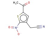 2-(5-<span class='lighter'>ACETYL</span>-2-NITROTHIOPHEN-3-YL)<span class='lighter'>ACETONITRILE</span>