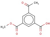 3-<span class='lighter'>ACETYL</span>-5-(METHOXYCARBONYL)<span class='lighter'>BENZOIC</span> ACID