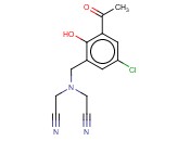 2-([(3-<span class='lighter'>ACETYL</span>-5-CHLORO-2-HYDROXYPHENYL)METHYL](CYANOMETHYL)AMINO)<span class='lighter'>ACETONITRILE</span>