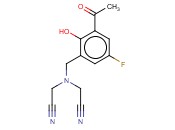 2-([(3-<span class='lighter'>ACETYL</span>-5-FLUORO-2-HYDROXYPHENYL)METHYL](CYANOMETHYL)AMINO)<span class='lighter'>ACETONITRILE</span>