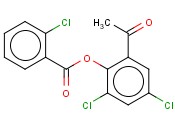 (2-ACETYL-4,6-DICHLOROPHENYL)-<span class='lighter'>2-CHLOROBENZOATE</span>