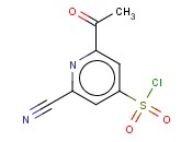 2-ACETYL-6-<span class='lighter'>CYANOPYRIDINE</span>-4-SULFONYL CHLORIDE