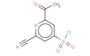 2-ACETYL-6-<span class='lighter'>CYANOPYRIDINE</span>-4-SULFONYL CHLORIDE