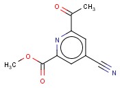 METHYL 6-ACETYL-4-<span class='lighter'>CYANOPYRIDINE</span>-2-CARBOXYLATE