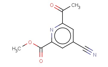 METHYL 6-ACETYL-4-<span class='lighter'>CYANOPYRIDINE</span>-2-CARBOXYLATE