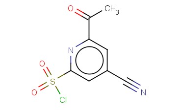 6-ACETYL-4-<span class='lighter'>CYANOPYRIDINE</span>-2-SULFONYL CHLORIDE