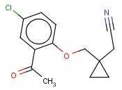 2-[1-(2-<span class='lighter'>ACETYL</span>-4-CHLOROPHENOXYMETHYL)CYCLOPROPYL]<span class='lighter'>ACETONITRILE</span>