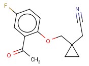 2-[1-(2-<span class='lighter'>ACETYL</span>-4-FLUOROPHENOXYMETHYL)CYCLOPROPYL]<span class='lighter'>ACETONITRILE</span>