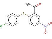 1-[2-(4-CHLOROPHENYL)SULFANYL-5-NITROPHENYL]ETHANONE