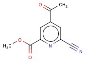 METHYL 4-ACETYL-6-<span class='lighter'>CYANOPYRIDINE</span>-2-CARBOXYLATE