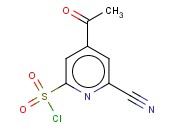 4-ACETYL-6-<span class='lighter'>CYANOPYRIDINE</span>-2-SULFONYL CHLORIDE
