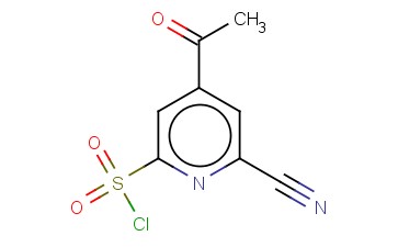 4-ACETYL-6-<span class='lighter'>CYANOPYRIDINE</span>-2-SULFONYL CHLORIDE