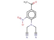 2-[(4-<span class='lighter'>ACETYL</span>-2-NITROPHENYL)(CYANOMETHYL)AMINO]<span class='lighter'>ACETONITRILE</span>