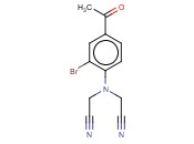 2-[(4-<span class='lighter'>ACETYL</span>-2-BROMOPHENYL)(CYANOMETHYL)AMINO]<span class='lighter'>ACETONITRILE</span>