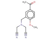 2-([(5-<span class='lighter'>ACETYL</span>-2-METHOXYPHENYL)METHYL](CYANOMETHYL)AMINO)<span class='lighter'>ACETONITRILE</span>