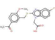 2-(2-([(5-ACETYL-2-METHOXYPHENYL)METHYL]SULFANYL)-5-FLUORO-1H-1,3-BENZODIAZOL-1-YL)ACETIC ACID