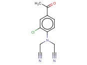 2-[(4-<span class='lighter'>ACETYL</span>-2-CHLOROPHENYL)(CYANOMETHYL)AMINO]<span class='lighter'>ACETONITRILE</span>