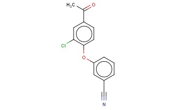 3-(4-<span class='lighter'>ACETYL</span>-2-CHLOROPHENOXY)BENZONITRILE
