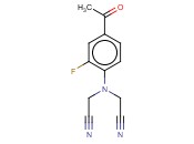 2-[(4-<span class='lighter'>ACETYL</span>-2-FLUOROPHENYL)(CYANOMETHYL)AMINO]<span class='lighter'>ACETONITRILE</span>