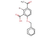 3-ACETYL-6-(BENZYLOXY)-<span class='lighter'>2-BROMOBENZOIC</span> ACID