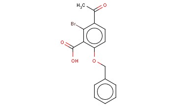 3-ACETYL-6-(BENZYLOXY)-<span class='lighter'>2-BROMOBENZOIC</span> ACID