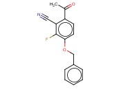 6-ACETYL-3-(BENZYLOXY)-<span class='lighter'>2-FLUOROBENZONITRILE</span>
