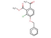 METHYL 6-ACETYL-3-(BENZYLOXY)-<span class='lighter'>2-CHLOROBENZOATE</span>