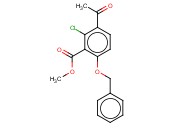 METHYL 3-ACETYL-6-(BENZYLOXY)-<span class='lighter'>2-CHLOROBENZOATE</span>