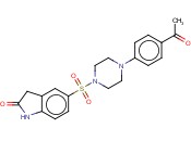 2H-INDOL-2-ONE 5-[[4-(4-ACETYLPHENYL)-1-PIPERAZINYL]SULFONYL]-1,3-DIHYDRO-