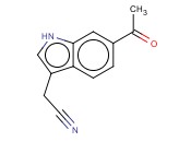 2-(6-<span class='lighter'>ACETYL</span>-1H-INDOL-3-YL)<span class='lighter'>ACETONITRILE</span>