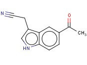 2-(5-<span class='lighter'>ACETYL</span>-1H-INDOL-3-YL)<span class='lighter'>ACETONITRILE</span>