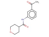 N-(3-ACETYLPHENYL)OXANE-4-CARBOXAMIDE